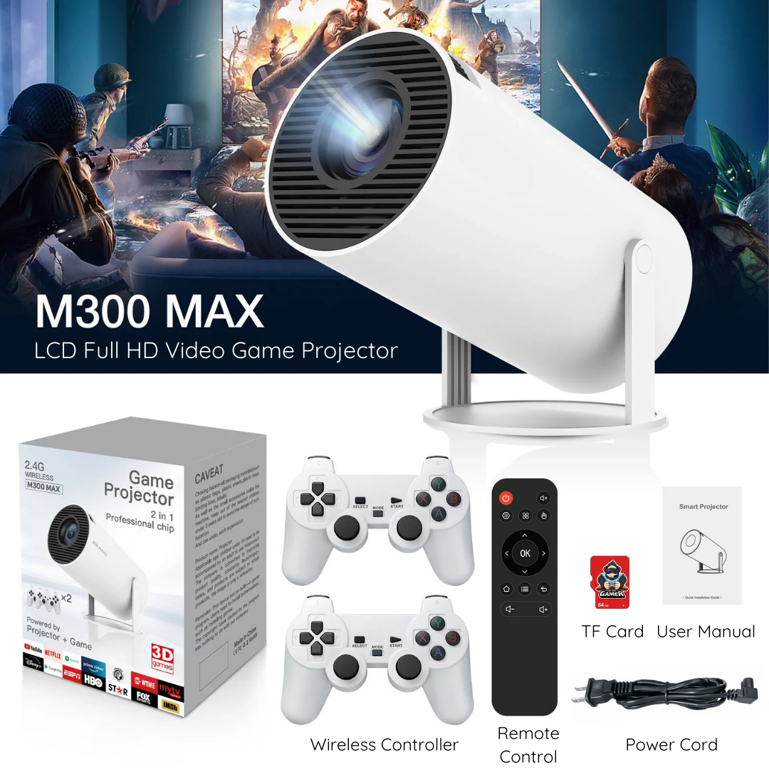 M300 Max Video Game Projector
